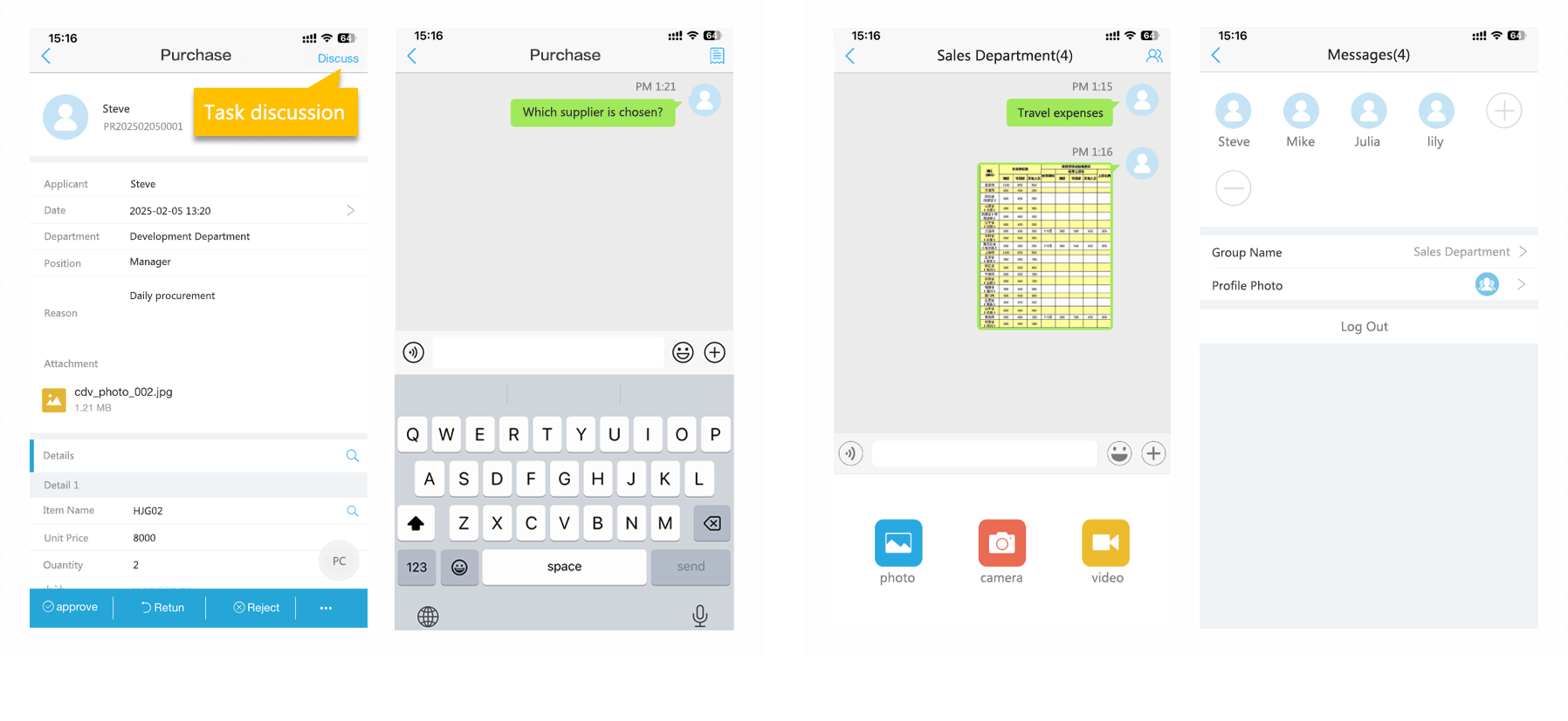 FlowPortal Mobile enables real - time team communication in social collaboration (e.g., project talks, task assigns) to boost efficiency.